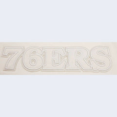 Philadelphia 76ers Pro Standard Women's Neutral Boxy Crop T-Shirt Cream - NBA