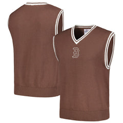 Boston Red Sox PLEASURES Knit V-Neck Pullover Sweater Vest - MLB