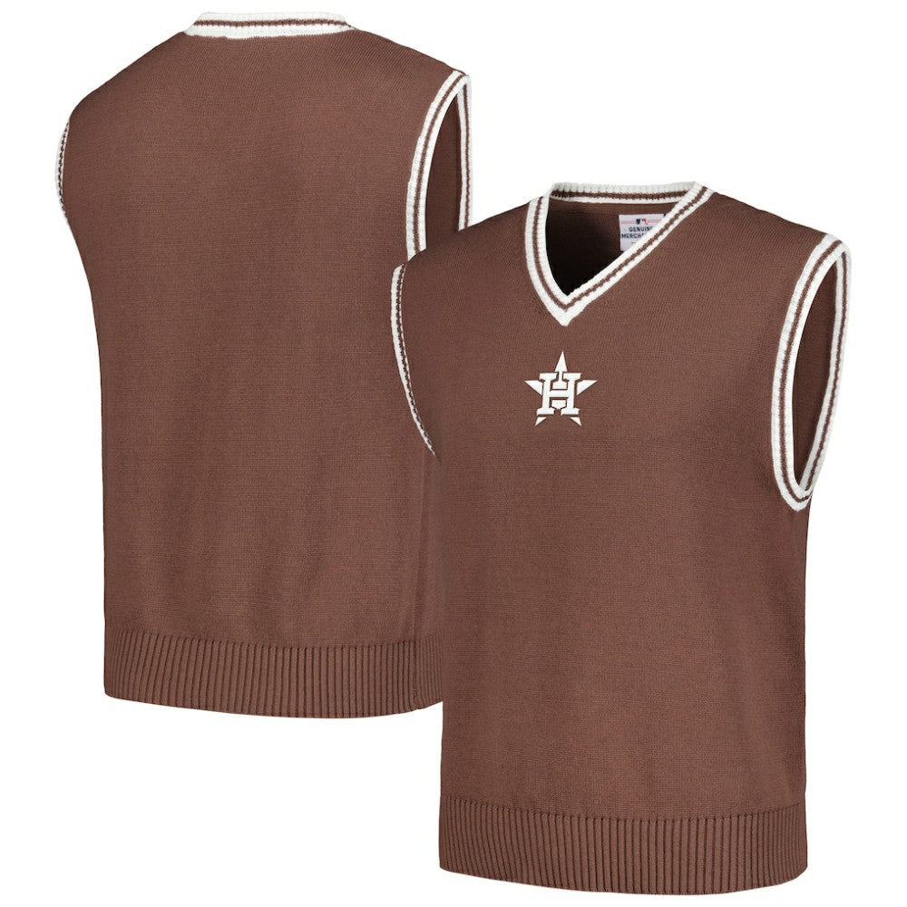 Houston Astros PLEASURES Knit V-Neck Pullover Sweater Vest - MLB