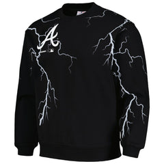 Atlanta Braves PLEASURES Lightning Crewneck Pullover Sweatshirt - MLB