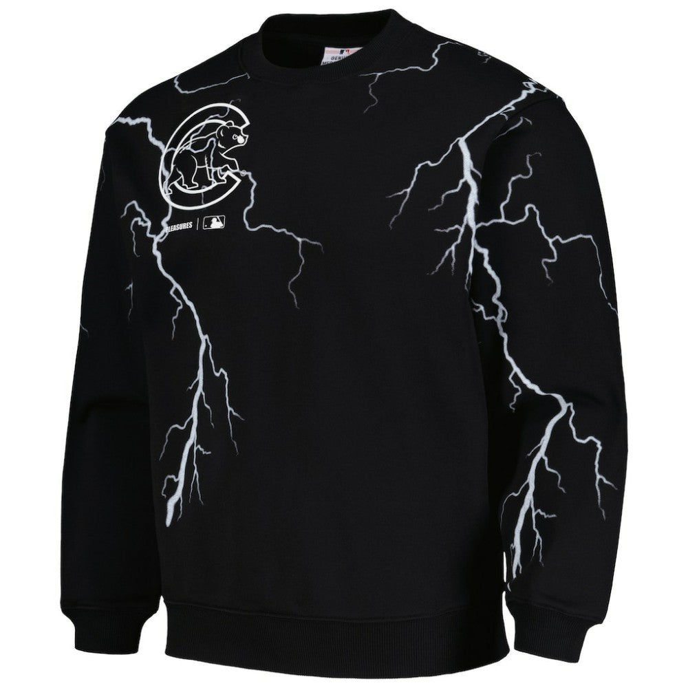 Chicago Cubs PLEASURES Lightning Crewneck Pullover Sweatshirt - MLB