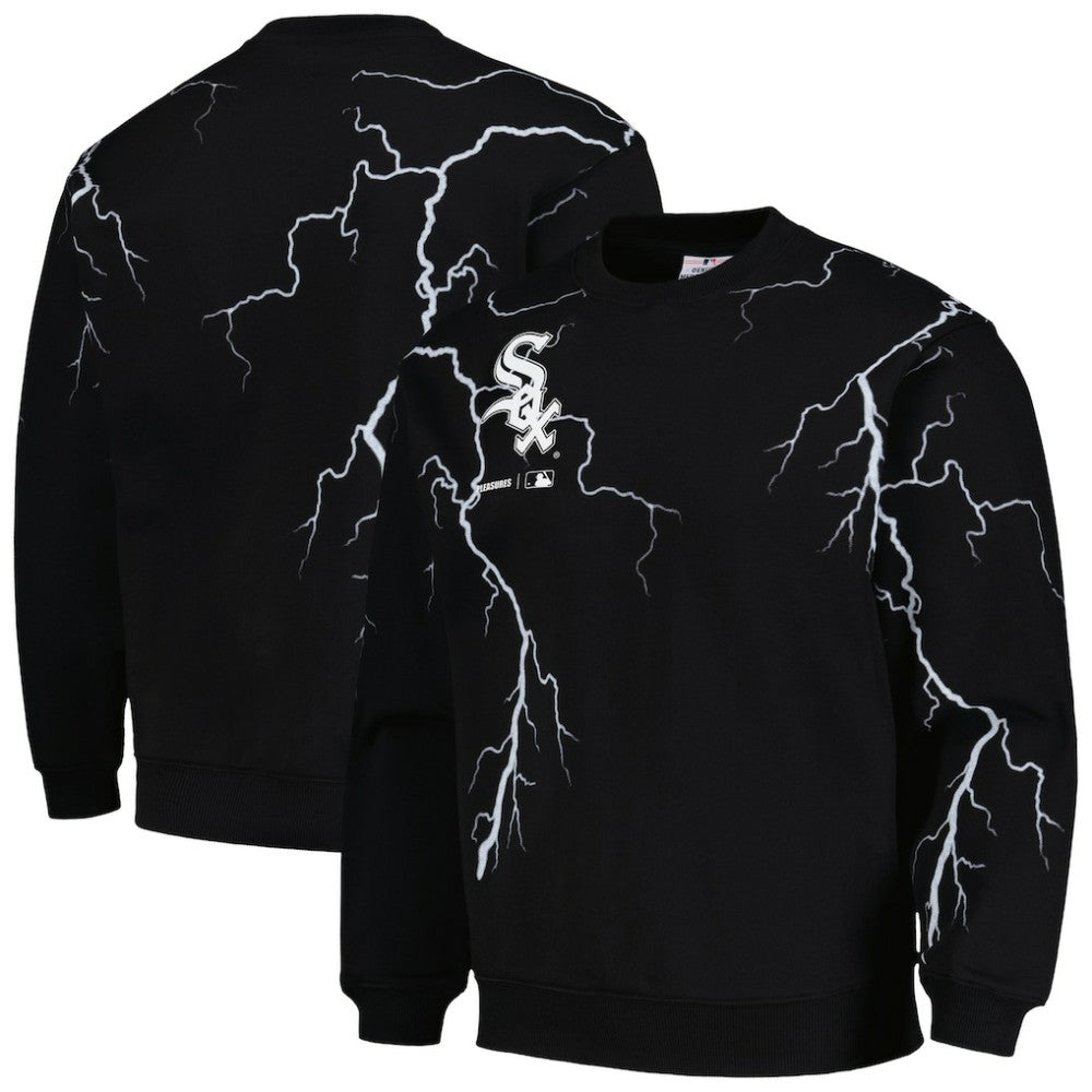 Chicago White Sox PLEASURES Lightning Crewneck Pullover Sweatshirt - MLB