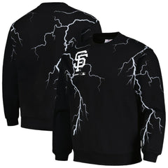 San Francisco Giants PLEASURES Lightning Crewneck Pullover Sweatshirt - MLB