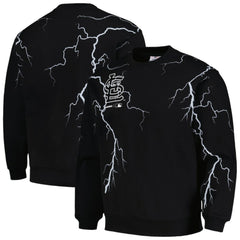 St. Louis Cardinals PLEASURES Lightning Crewneck Pullover Sweatshirt - MLB