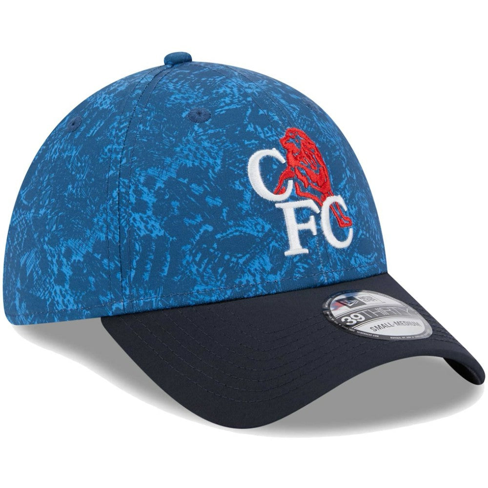 Chelsea New Era Retro All Over Print 39THIRTY Flex Hat Blue/Navy | New Era Sale