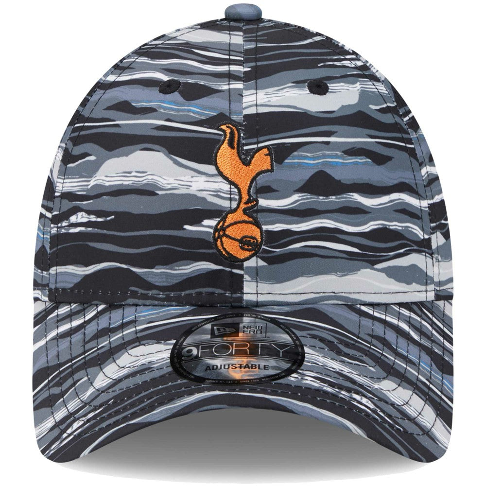 Tottenham Hotspur New Era Wave All Over Print 9FORTY Adjustable Hat Black | New Era Online