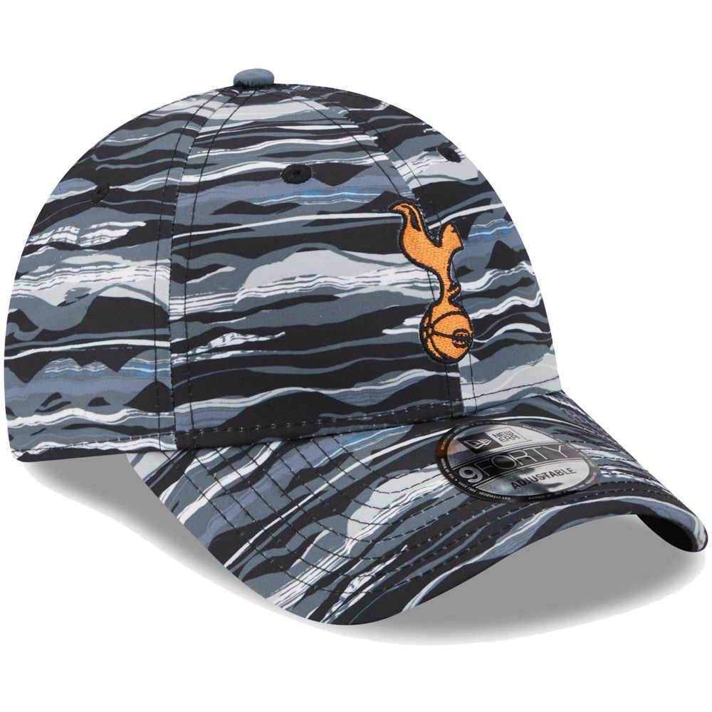 Tottenham Hotspur New Era Wave All Over Print 9FORTY Adjustable Hat Black | New Era Online