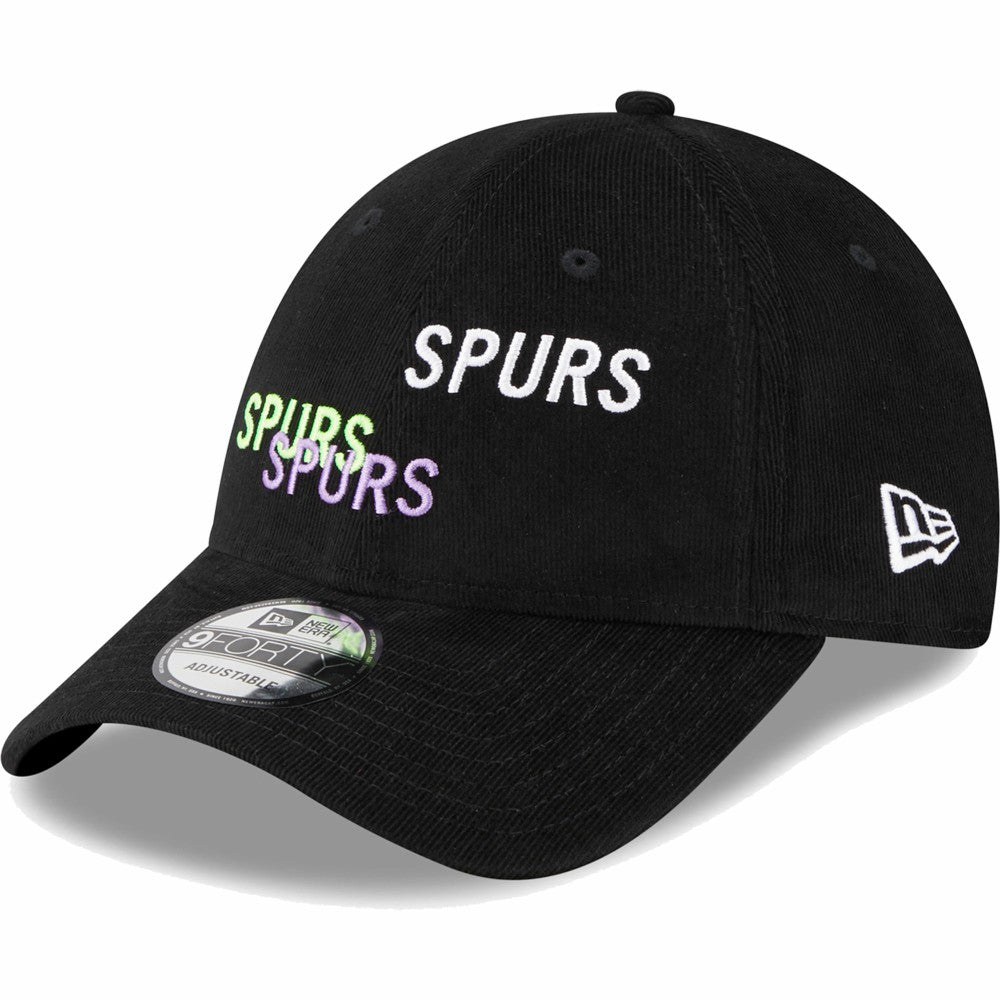 Tottenham Hotspur New Era Triple Wordmark 9FORTY Adjustable Hat Black | New Era discount