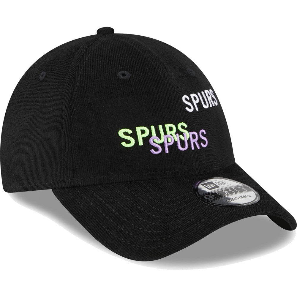 Tottenham Hotspur New Era Triple Wordmark 9FORTY Adjustable Hat Black | New Era discount