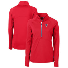 Philadelphia Phillies Cutter & Buck Women's Americana Logo Adapt Eco Knit Stretch Recycled Half-Zip Pullover Top - MLB