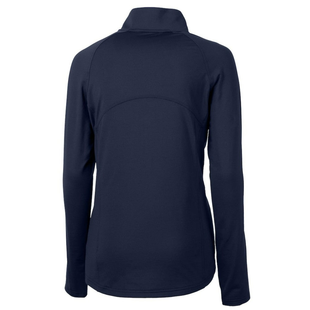 Boston Red Sox Cutter & Buck Women's Americana Logo Adapt Eco Knit Stretch Recycled Half-Zip Pullover Top - MLB