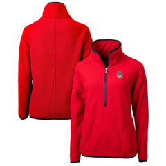San Diego Padres Cutter & Buck Women's Americana Logo Cascade Eco Sherpa Fleece Half-Zip Pullover Jacket - MLB