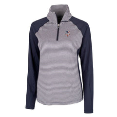 Minnesota Twins Cutter & Buck Women's Americana Logo Forge Tonal Stripe Stretch Half-Zip Pullover Top - MLB