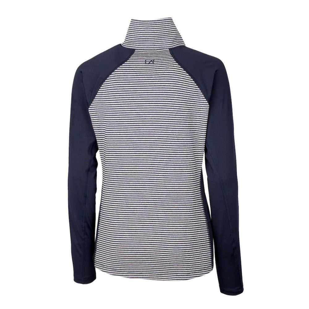 Minnesota Twins Cutter & Buck Women's Americana Logo Forge Tonal Stripe Stretch Half-Zip Pullover Top - MLB