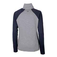 Washington Nationals Cutter & Buck Women's Americana Logo Forge Tonal Stripe Stretch Half-Zip Pullover Top - MLB