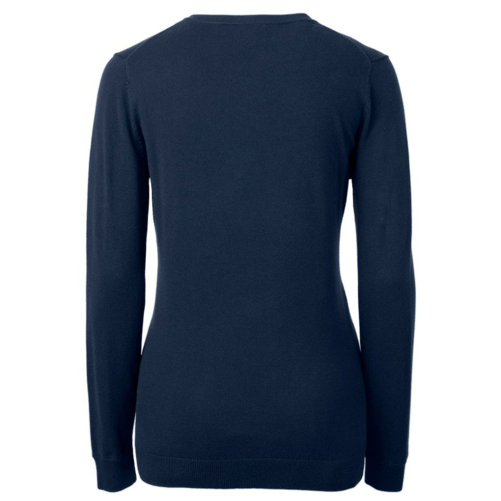 Philadelphia Phillies Cutter & Buck Women's Americana Logo Lakemont Tri-Blend V-Neck Pullover Sweater - MLB