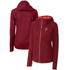 Pittsburgh Pirates Cutter & Buck Women's Americana Logo Mainsail Sweater-Knit Full-Zip Hoodie - MLB