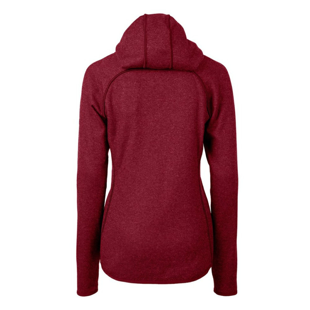 Boston Red Sox Cutter & Buck Women's Americana Logo Mainsail Sweater-Knit Full-Zip Hoodie - MLB