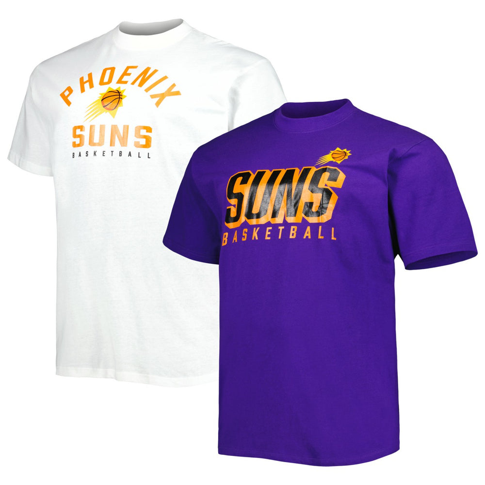 Phoenix Suns Big & Tall Two-Pack T-Shirt Set Purple/White - NBA