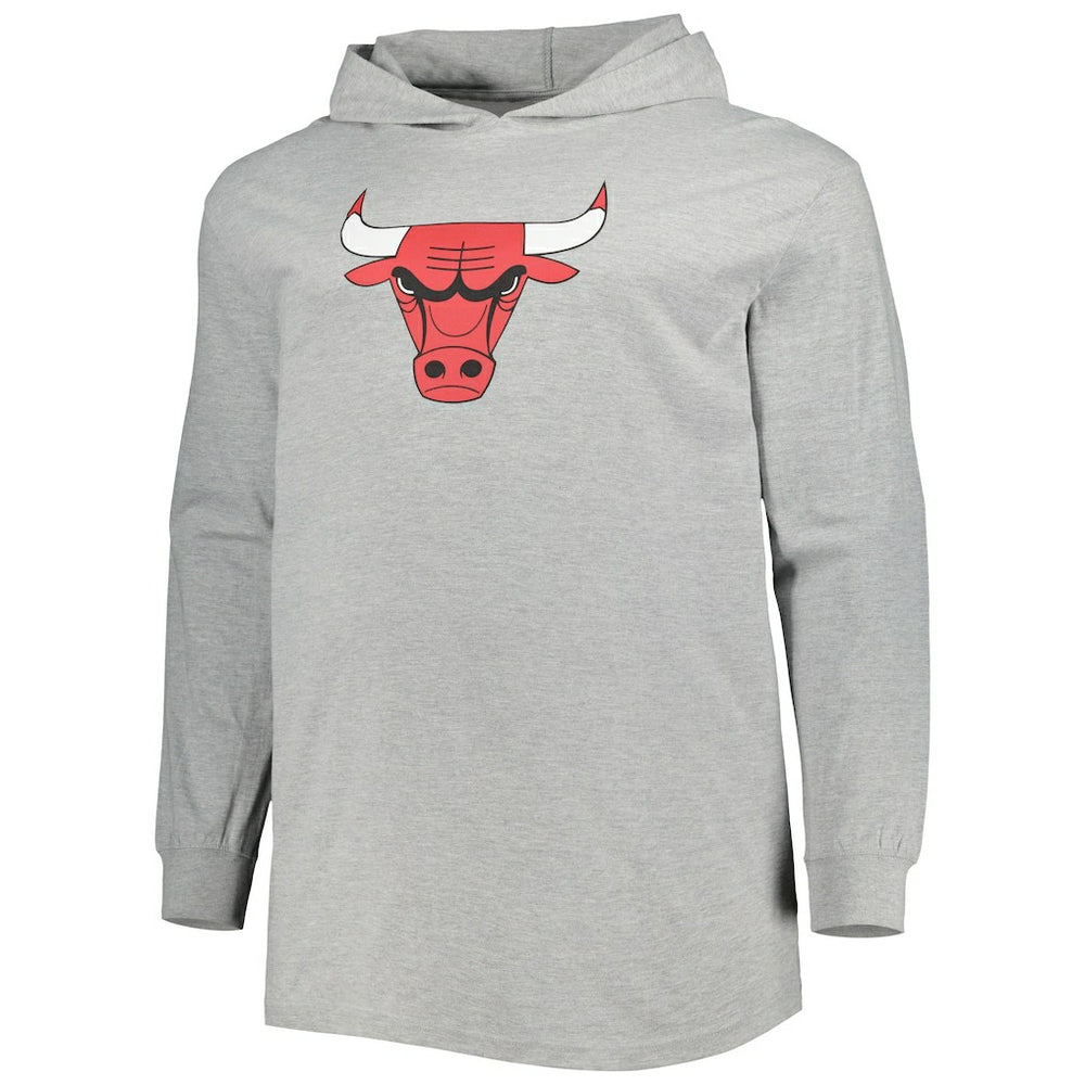 Chicago Bulls Big & Tall Pullover Hoodie Heather Gray - NBA