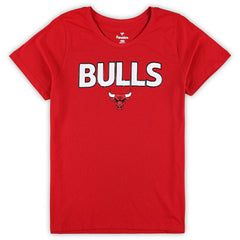 Chicago Bulls Women's Plus Size T-Shirt & Shorts Combo Set Red/Heather Gray - NBA