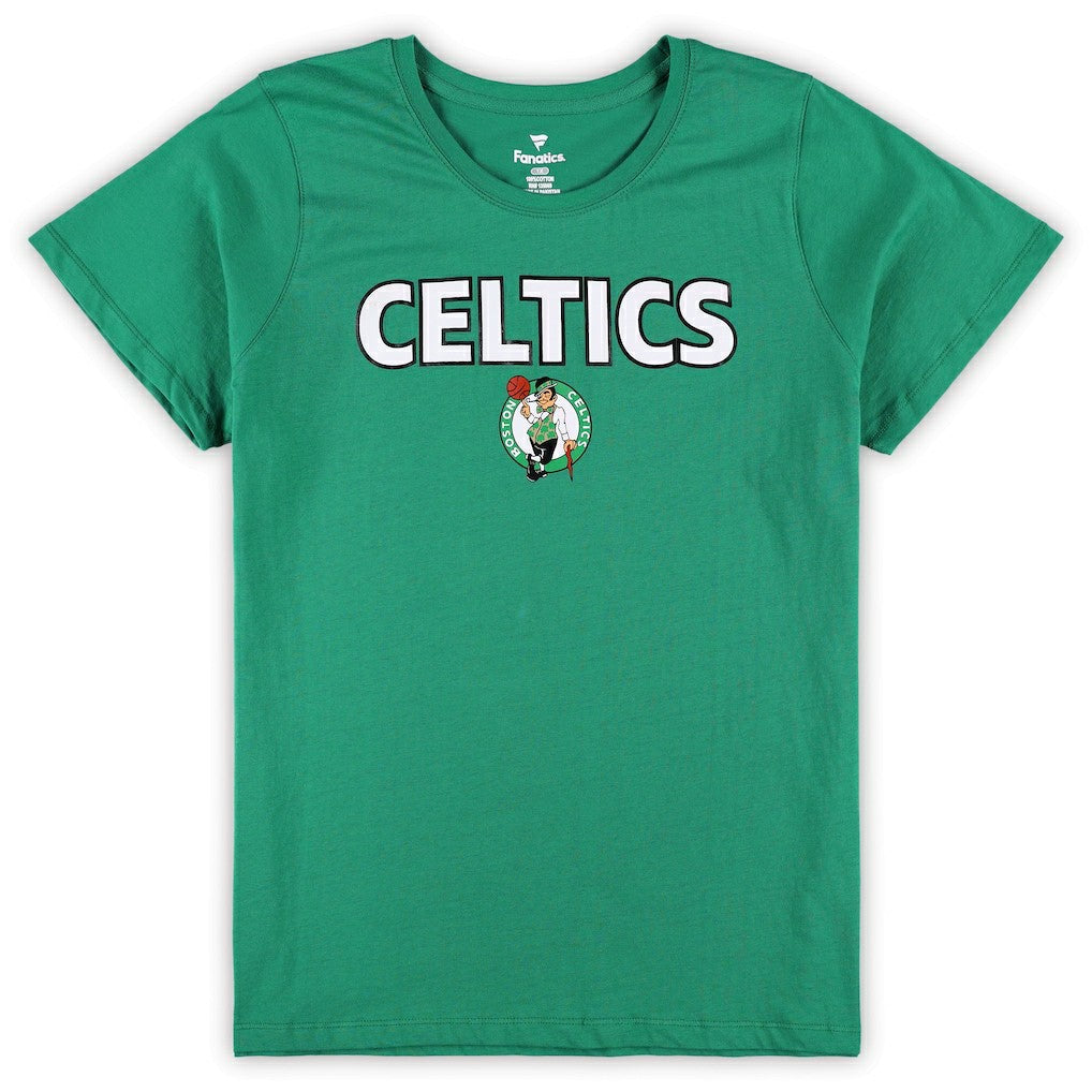 Boston Celtics Women's Plus Size T-Shirt & Shorts Combo Set Kelly Green/Heather Gray - NBA