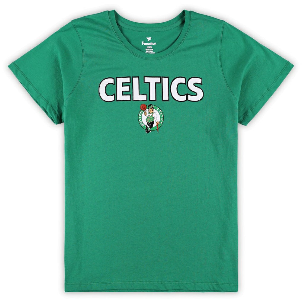 Boston Celtics Women's Plus Size T-Shirt & Shorts Combo Set Kelly Green/Heather Gray - NBA