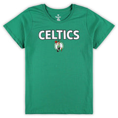 Boston Celtics Women's Plus Size T-Shirt & Shorts Combo Set Kelly Green/Heather Gray - NBA