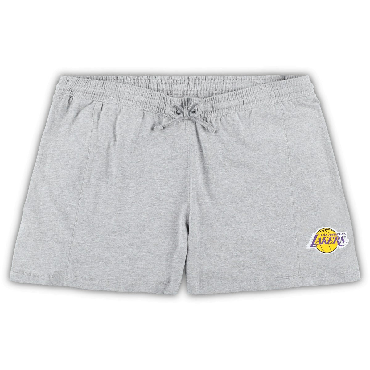 Los Angeles Lakers Women's Plus Size T-Shirt & Shorts Combo Set Purple/Heather Gray - NBA