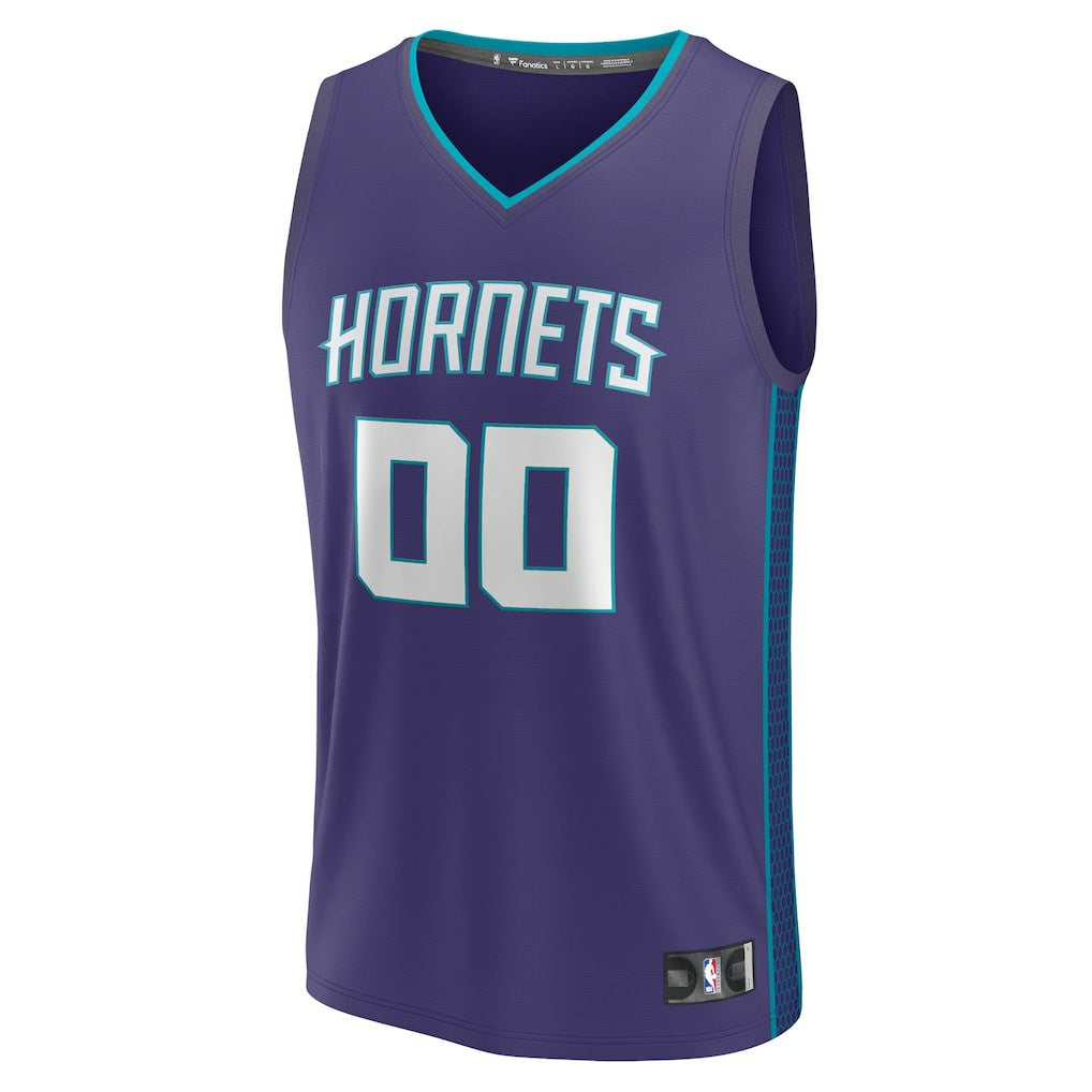 Charlotte Hornets Fast Break Custom Jersey Purple Statement Edition - NBA