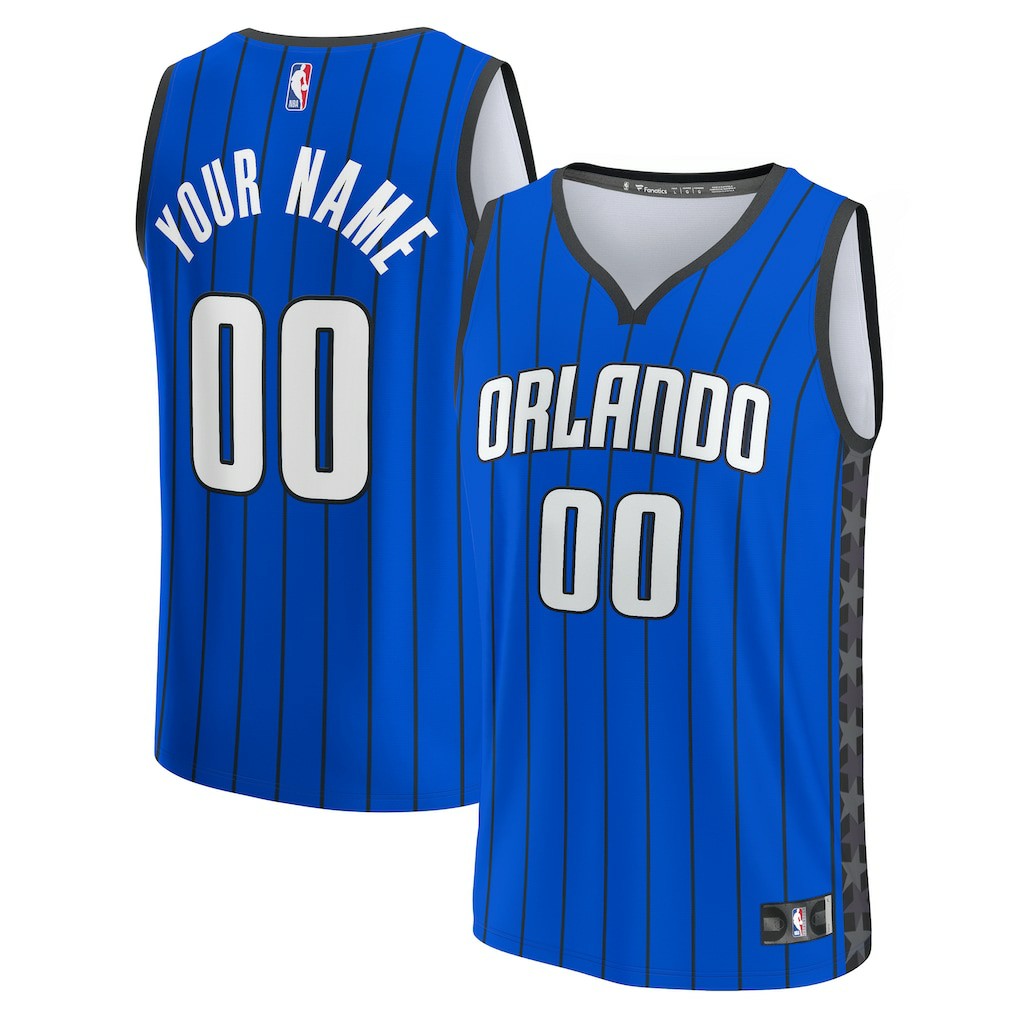 Orlando Magic Fast Break Custom Jersey Blue Statement Edition - NBA