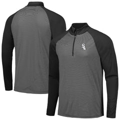 Chicago White Sox Levelwear Charter Striped Raglan Quarter-Zip Top - MLB