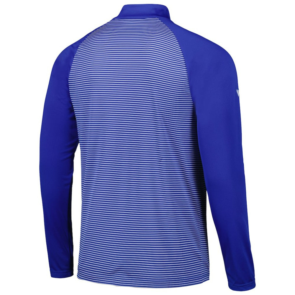 Philadelphia Phillies Levelwear Charter Striped Raglan Quarter-Zip Top - MLB