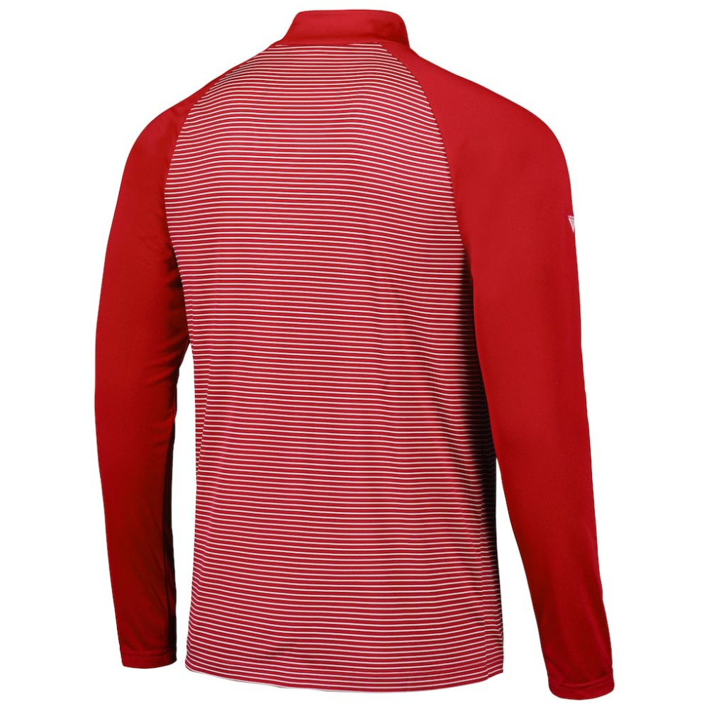 St. Louis Cardinals Levelwear Charter Striped Raglan Quarter-Zip Top - MLB