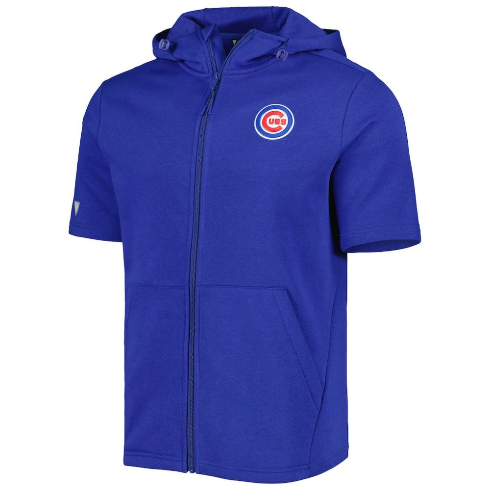 Chicago Cubs Levelwear Recruit Full-Zip Short Sleeve Hoodie - MLB