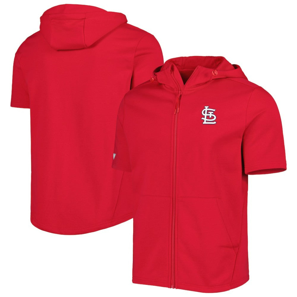 St. Louis Cardinals Levelwear Recruit Full-Zip Short Sleeve Hoodie - MLB