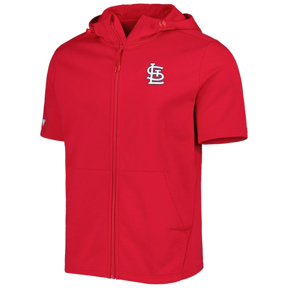 St. Louis Cardinals Levelwear Recruit Full-Zip Short Sleeve Hoodie - MLB