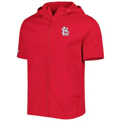 St. Louis Cardinals Levelwear Recruit Full-Zip Short Sleeve Hoodie - MLB