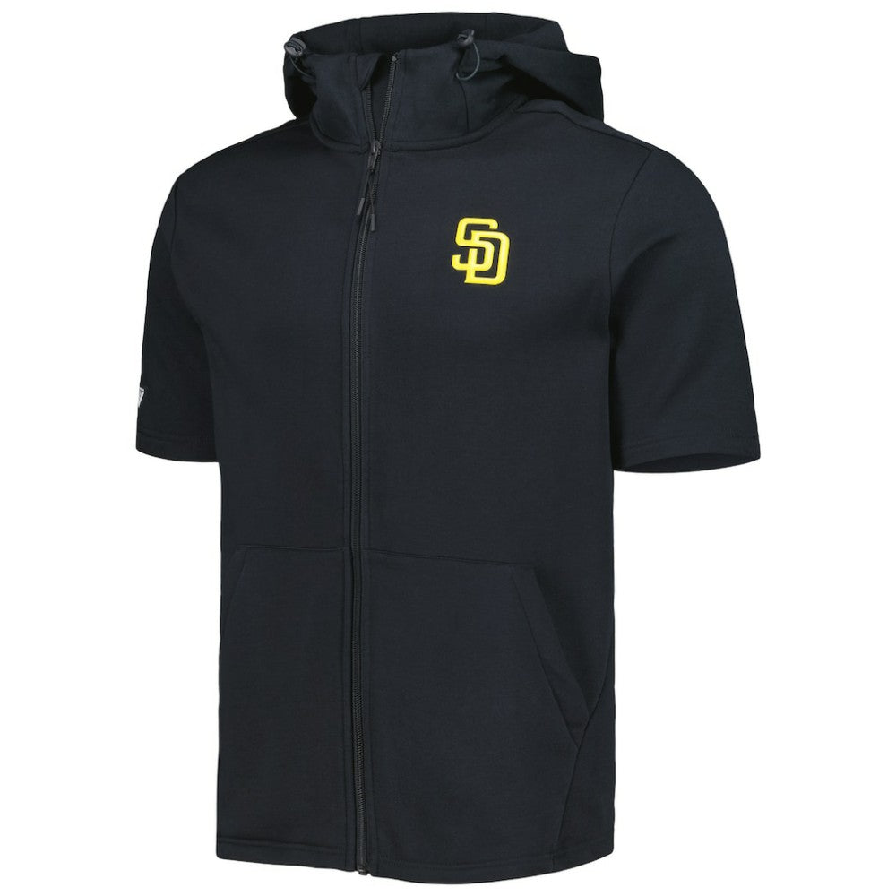 San Diego Padres Levelwear Recruit Full-Zip Short Sleeve Hoodie - MLB