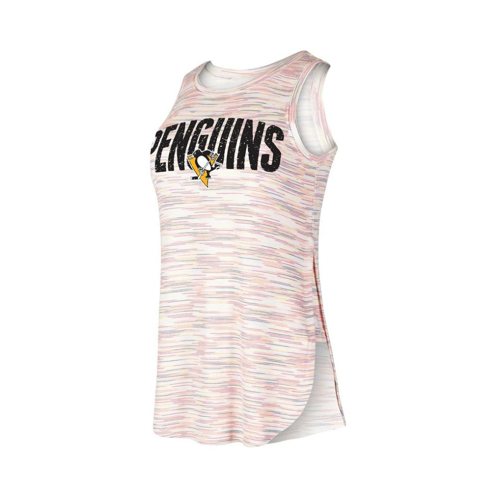 Pittsburgh Penguins Concepts Sport Women's Sunray Multicolor Tri-Blend Tank Top - NHL