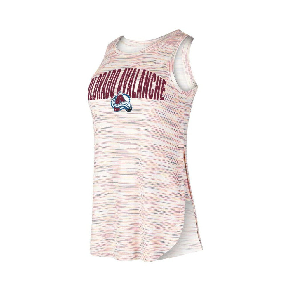 Colorado Avalanche Concepts Sport Women's Sunray Multicolor Tri-Blend Tank Top - NHL