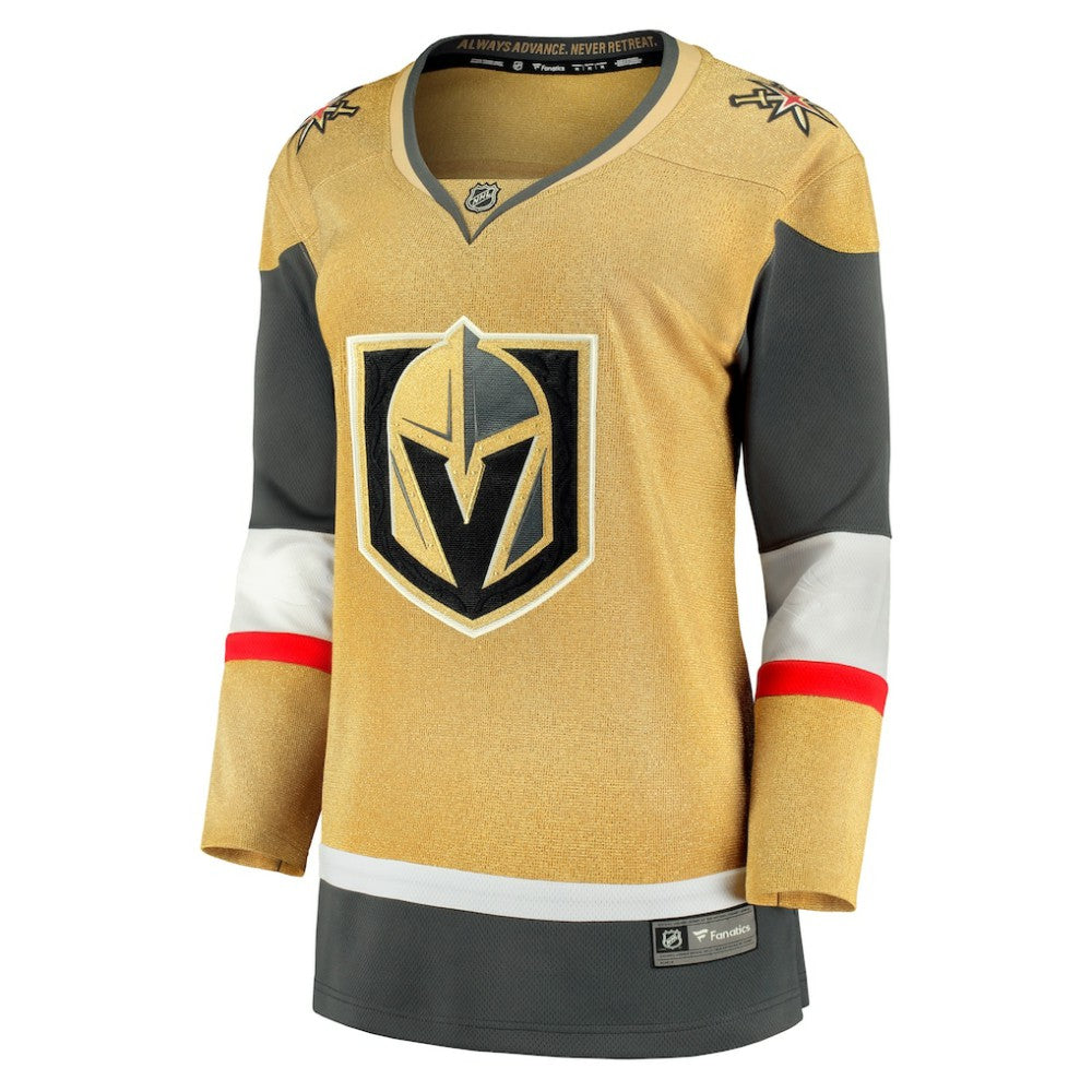 Vegas Golden Knights Fanatics Women's Home Breakaway Jersey - Gold - NHL