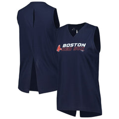Boston Red Sox Levelwear Women's Paisley Chase V-Neck Tank Top - MLB