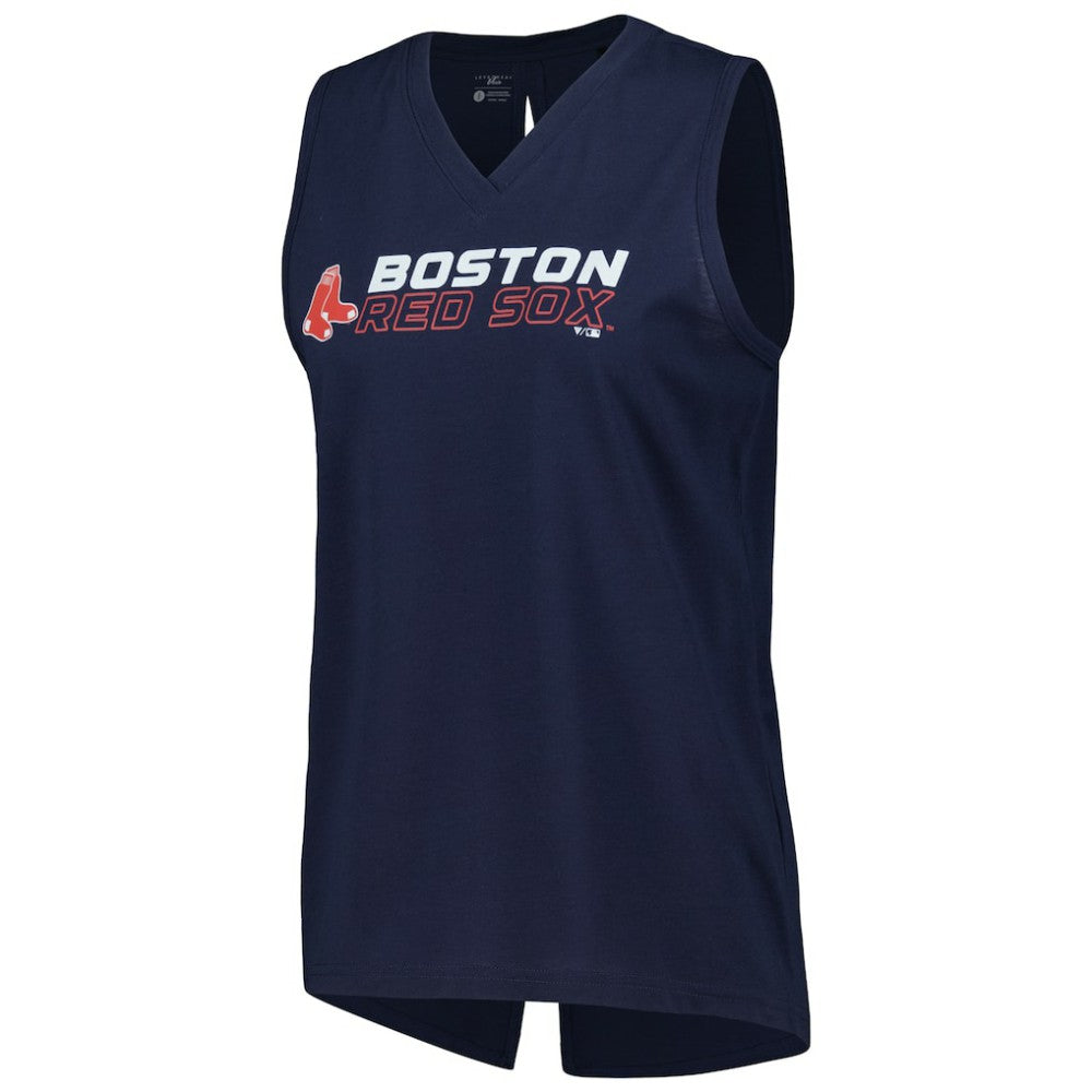 Boston Red Sox Levelwear Women's Paisley Chase V-Neck Tank Top - MLB