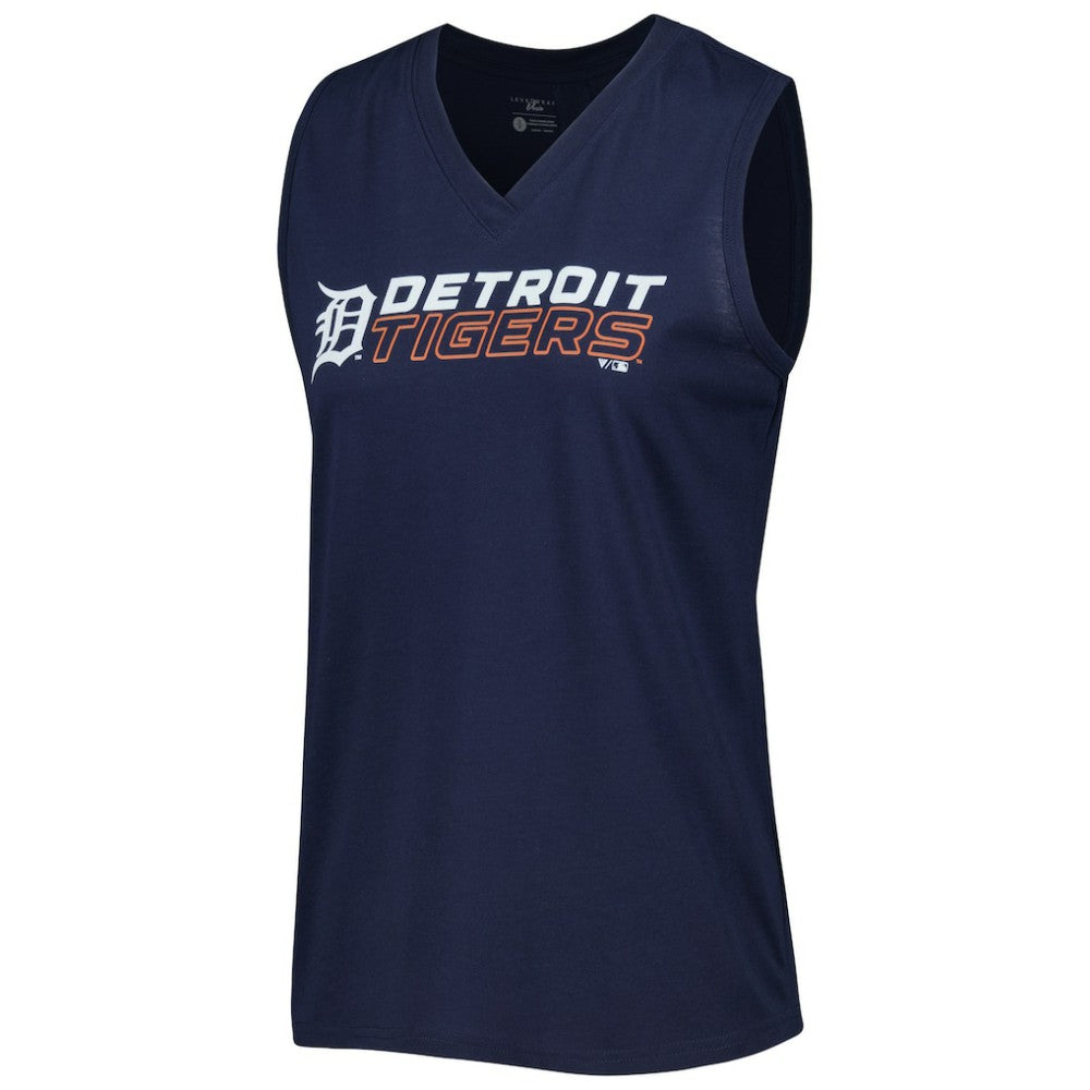 Detroit Tigers Levelwear Women's Paisley Chase V-Neck Tank Top - MLB