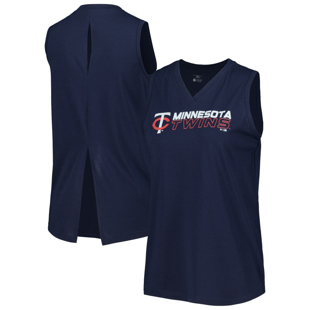 Minnesota Twins Levelwear Women's Paisley Chase V-Neck Tank Top - MLB