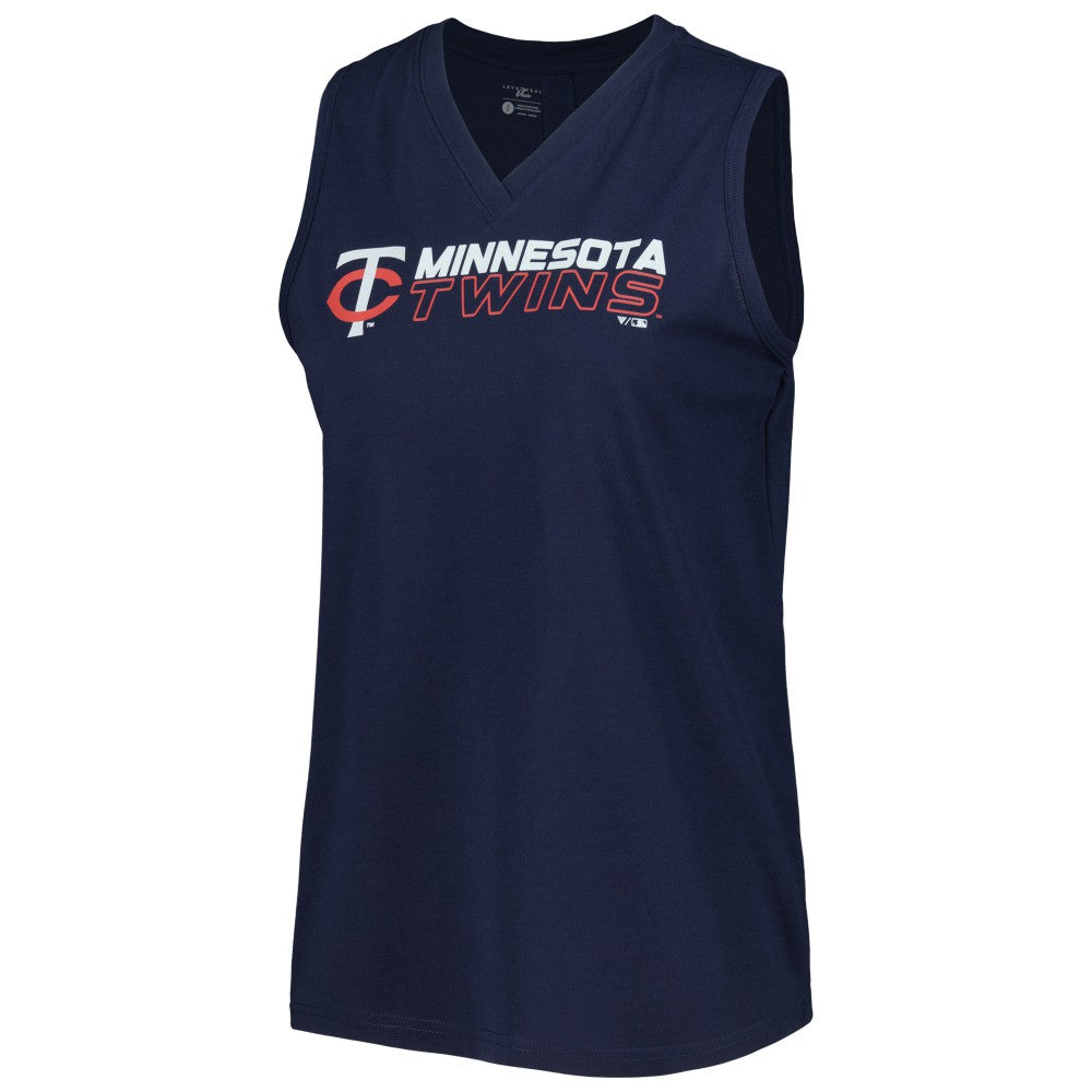 Minnesota Twins Levelwear Women's Paisley Chase V-Neck Tank Top - MLB