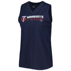 Minnesota Twins Levelwear Women's Paisley Chase V-Neck Tank Top - MLB