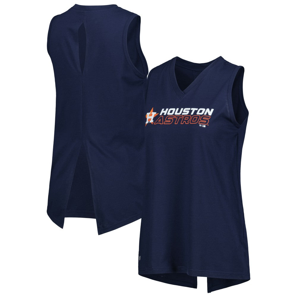 Houston Astros Levelwear Women's Paisley Chase V-Neck Tank Top - MLB