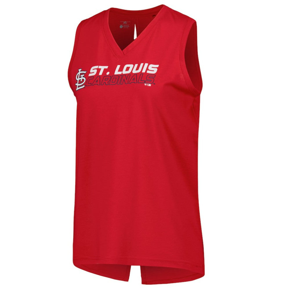 St. Louis Cardinals Levelwear Women's Paisley Chase V-Neck Tank Top - MLB